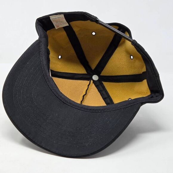 TEMSCO AIRLINE KETCHIKAN ALASKA HELICOPTERS BLACK TRUCKER LINED HAT CAP VINTAGE - Picture 4 of 6